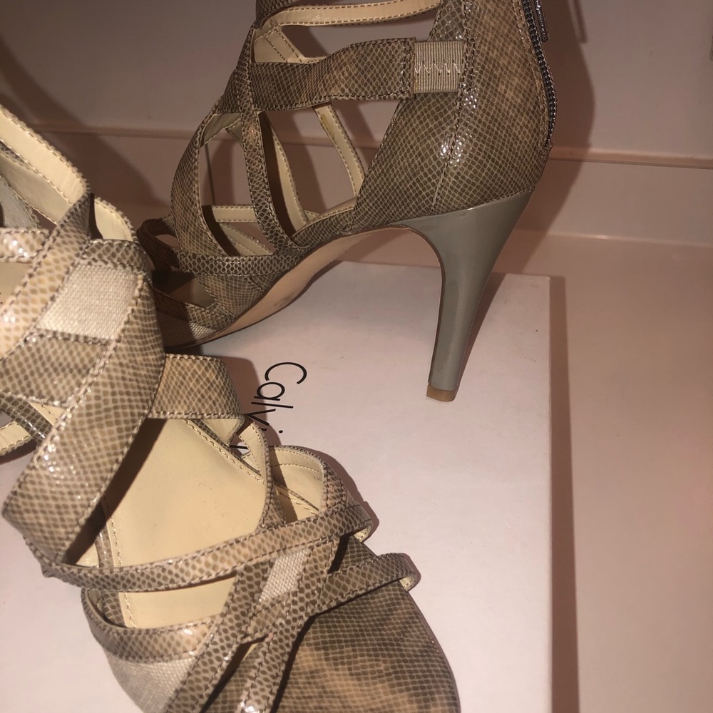 Calvin Klein Python Strapped Heels - image 3